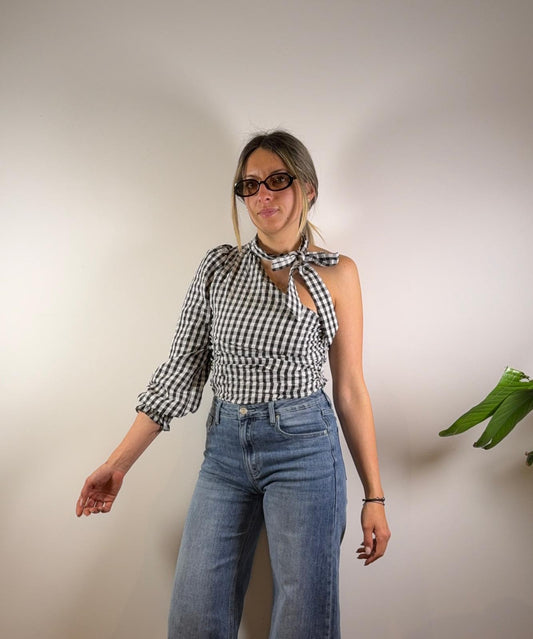 CAMICIA MONOSPALLA QUADRI