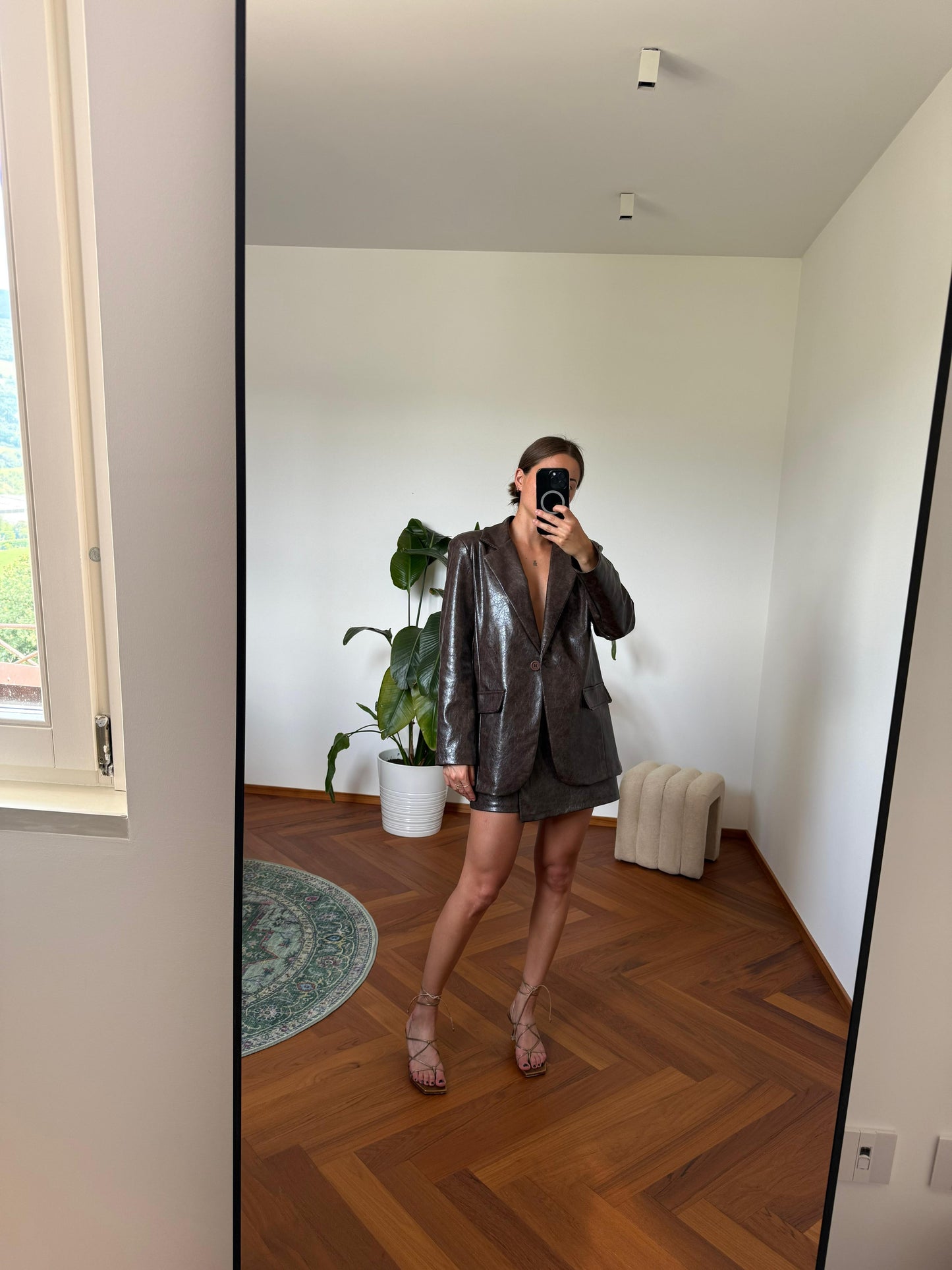 ISABELLA ECO LEATHER BLAZER