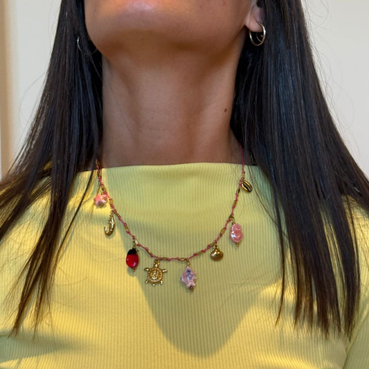 COLLANA CONCHY ROSA