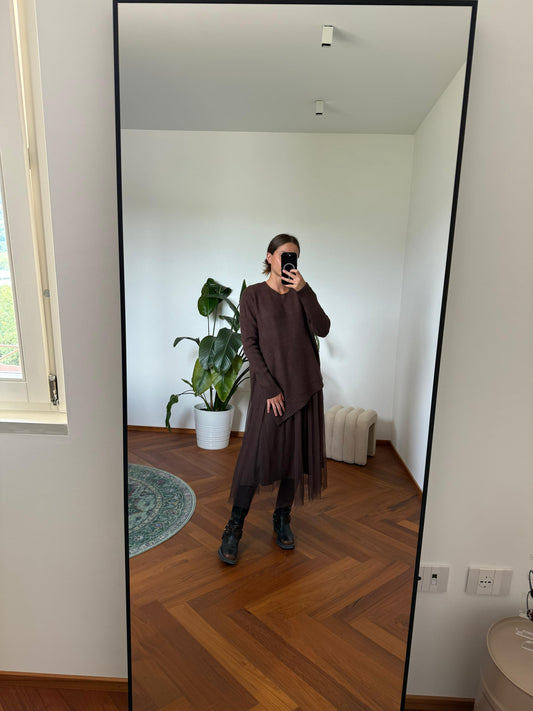 MATILDE SWEATER OVER TULLE