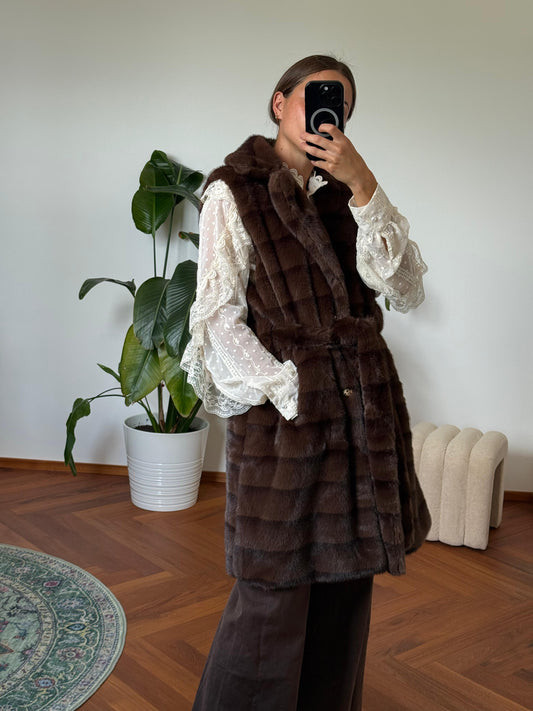 LUSSY LONG FUR GILET