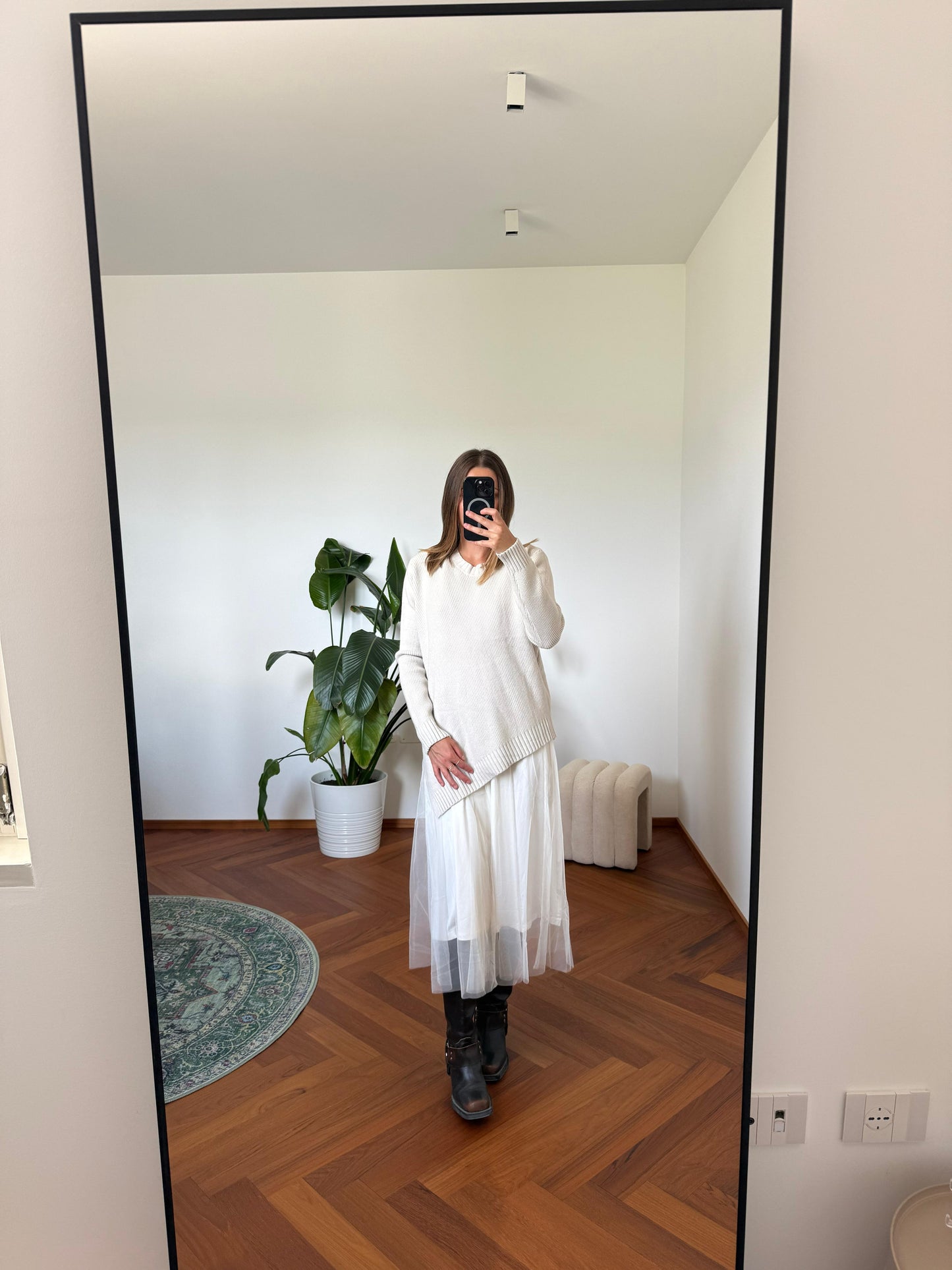 MATILDE SWEATER OVER TULLE