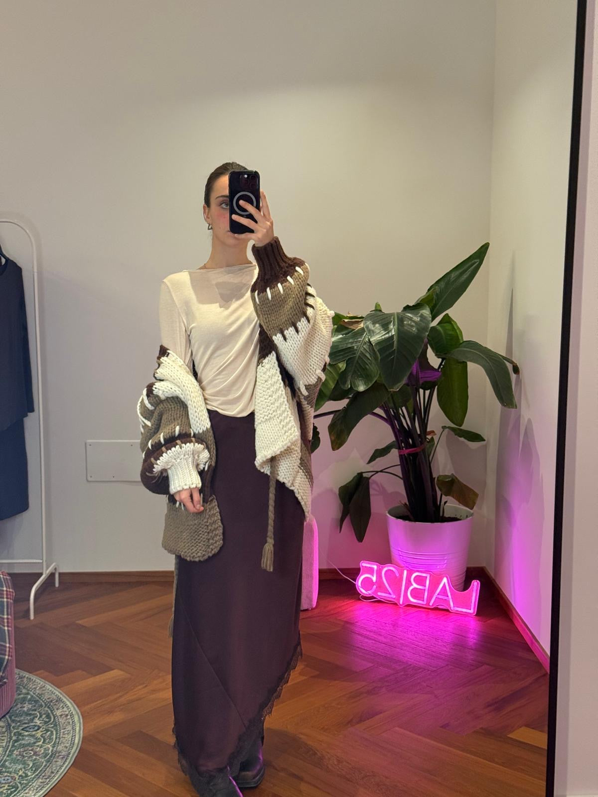 LONGUETTE SATIN CON PIZZO