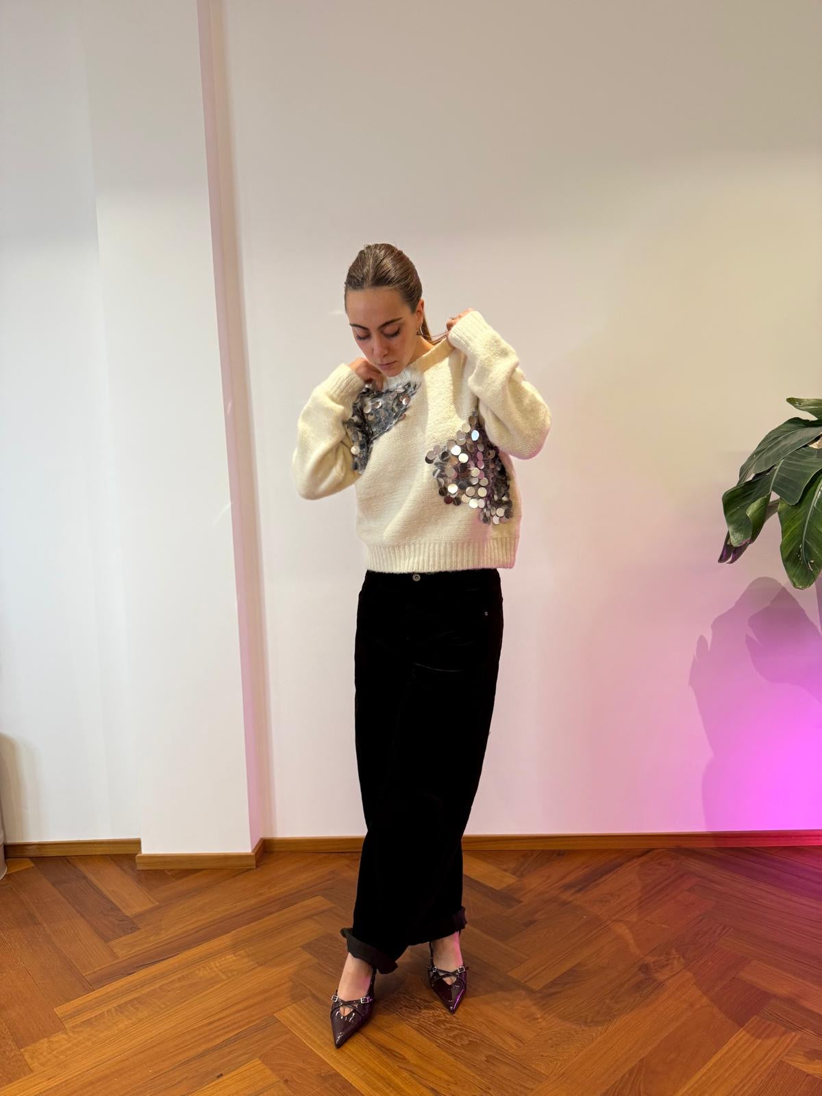 MAGLIONCINO CON PAILLETTES