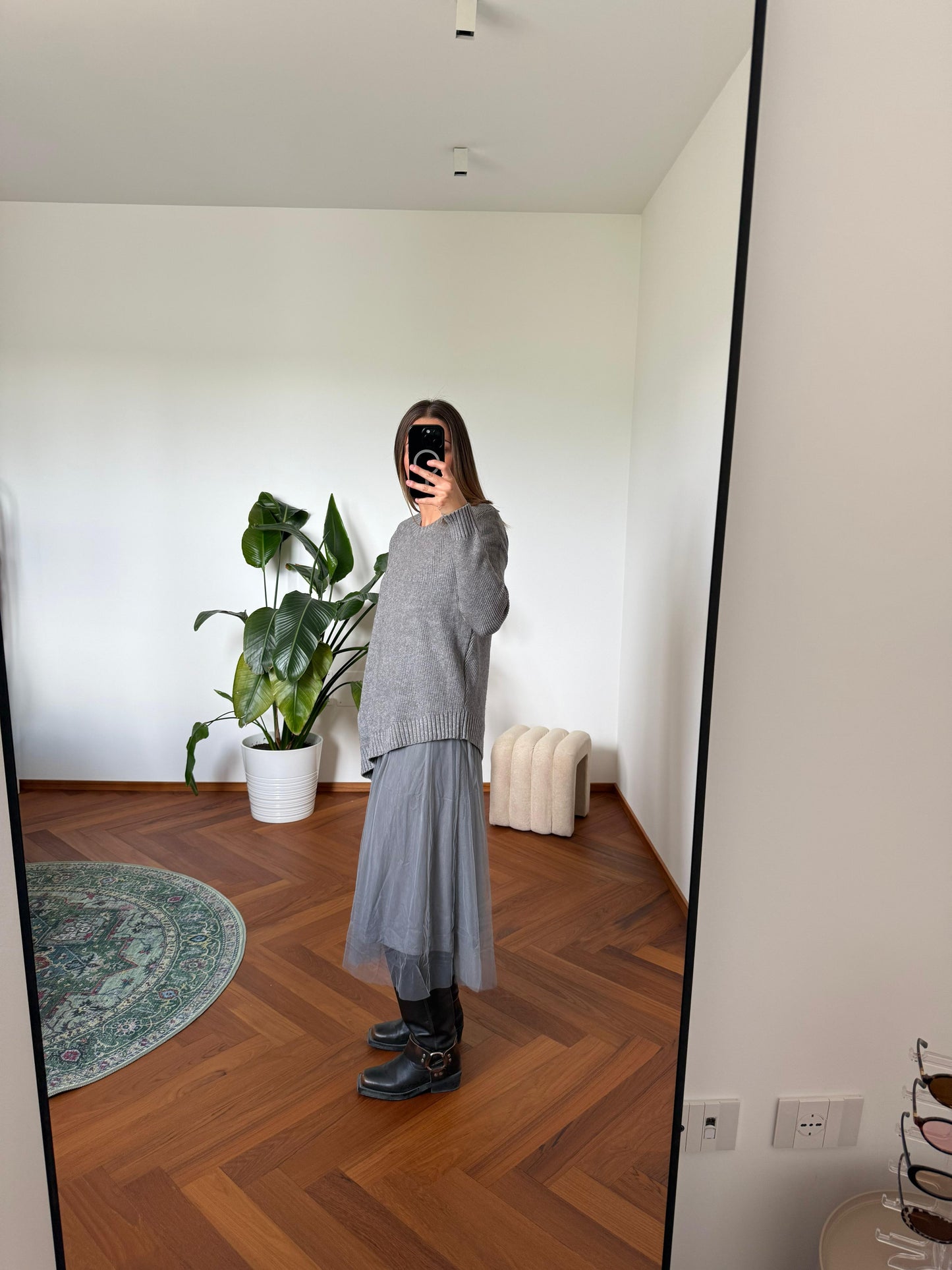 MATILDE SWEATER OVER TULLE